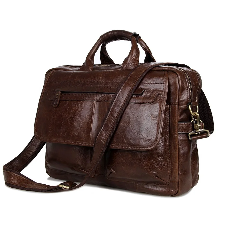 Сумка для ноутбука из натуральной кожи 15 15,6 дюймов, деловой мужской настоящий кожаный портфель, сумка для ноутбука, мужская сумка
