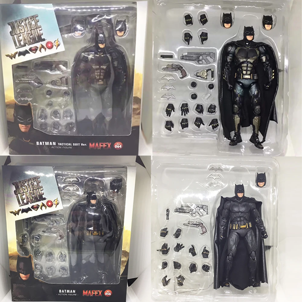 2 типа DC Лига Справедливости Супер герой Бэтмен MAFEX 064 Тактический Костюм Mafex 056