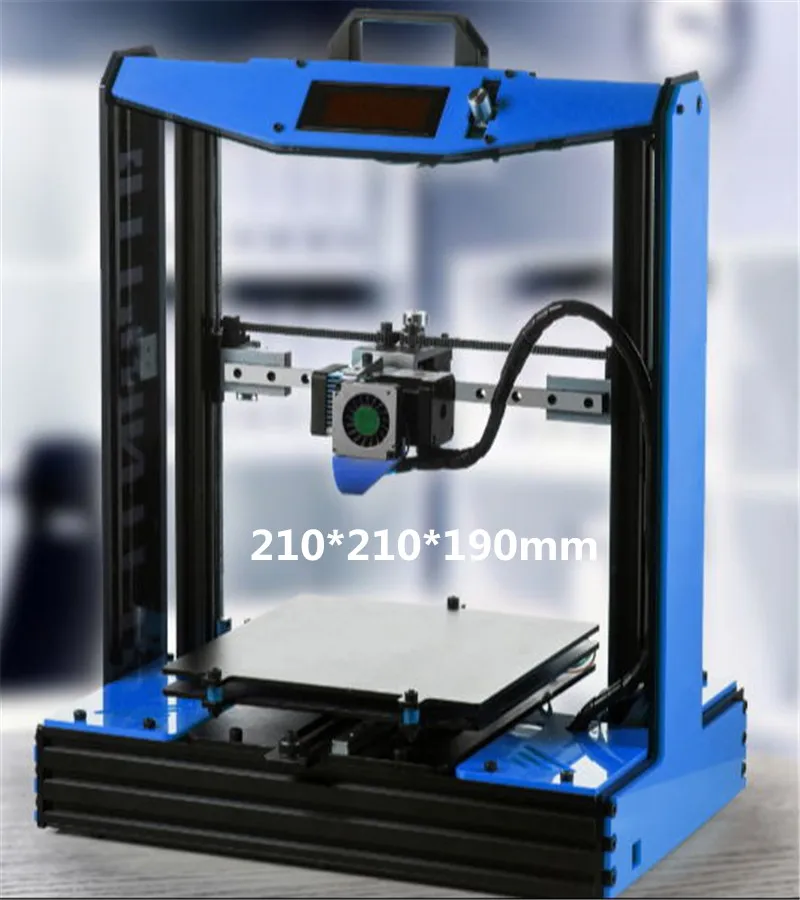  2016 Hot Selling Optional Color Prusa I4 3D Printer Kit with 2Rolls Filament +SD Card+Nozzls Reprap Prusa I4 