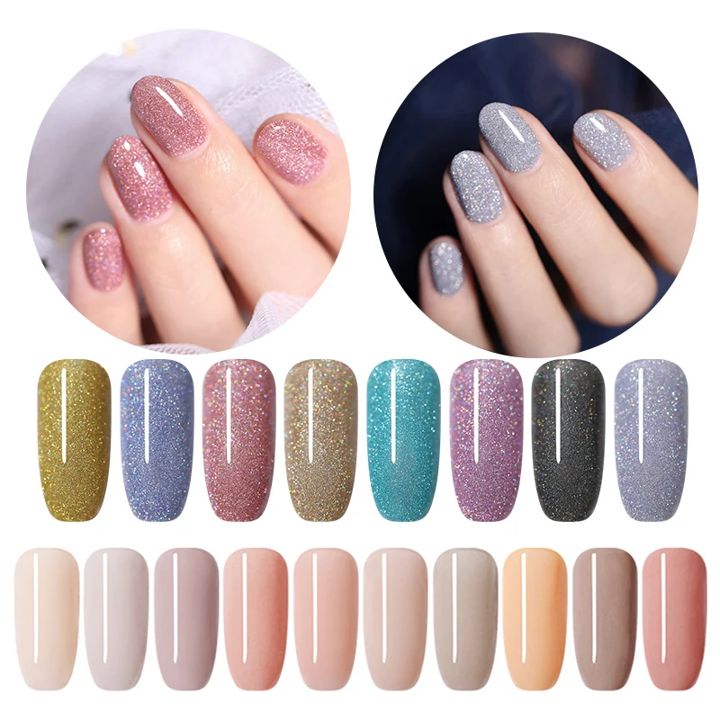 

NICOLE DIARY 10g Dipping Nail Powder Shining Holographic Glitter Dip Pigment Powder Gradient French Colorful Nail Art Decoration