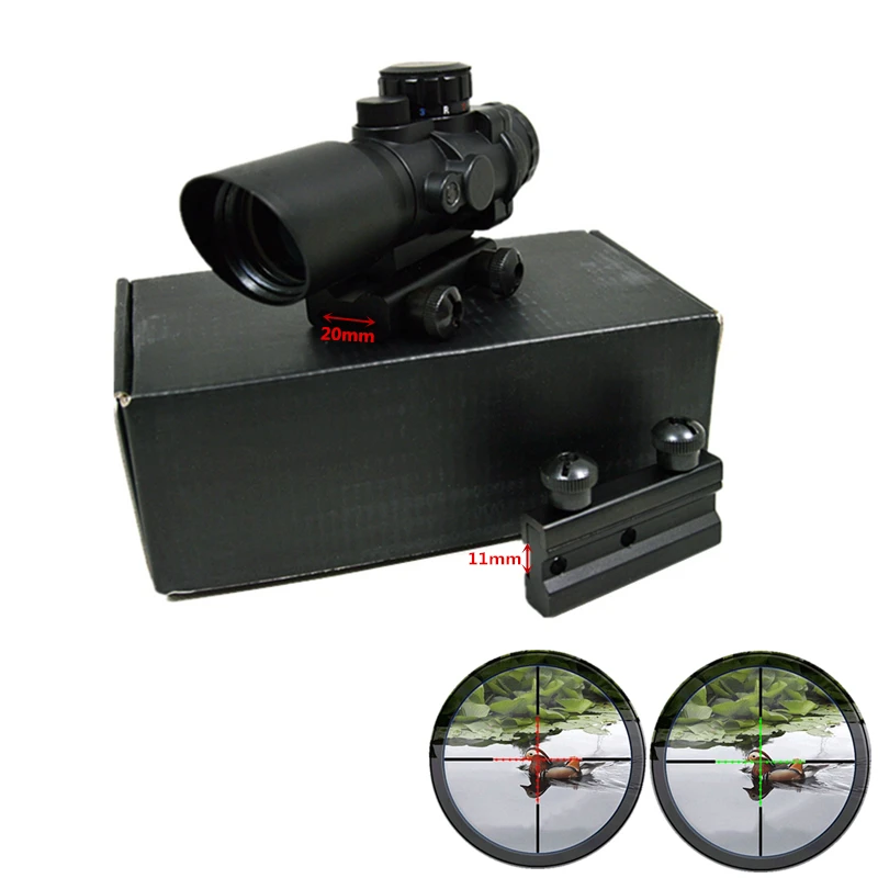 FIRECLUB 4X32 мил точечная ширина двойной оптический прицел с фотографией|mount scope|mount