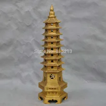 Bi001098 1" Китайский Тибетский Религия Буддизм бронза латунь Будда ступа пагода Башня