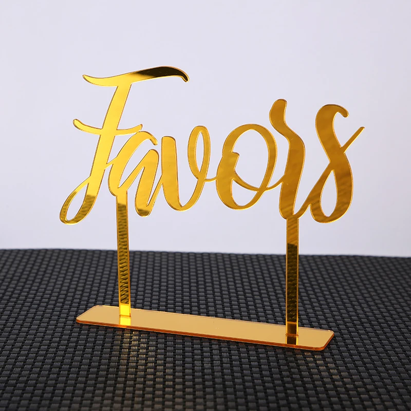 Cards and Gifts Guestbook Favors Sign Freestanding Calligraphy Personalized Wedding decoration Table Acrylic Party Decor