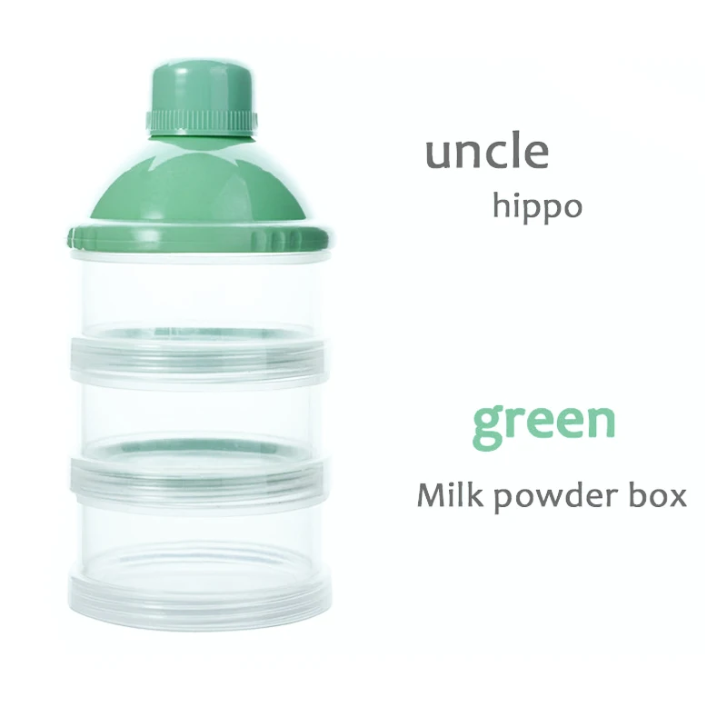 3 Layer Green 1 шт., дозатор порошка для детского молока, контейнер для хранения, 4 слоя, формула для кормления - Цвет: 3 Layer Green
