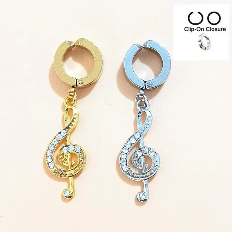 

fake Belly Button Rings 316l Surgical musical note Body Jewelry Belly Piercing Rings Sexy Fake Navel Piercing Ombligo earcuff