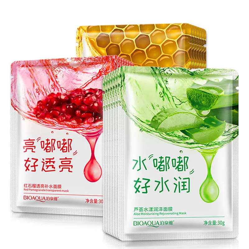 Face Mask Moisturizing Facial Mask Oil Control Whitening Shrink Pores  Sheet Face Mask Skin Care