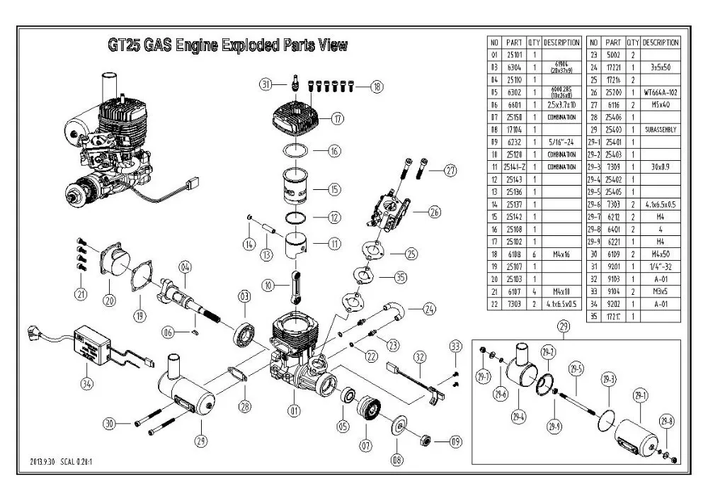 NGH GT25 25CC бензиновый/бензиновый двигатель для модели RC