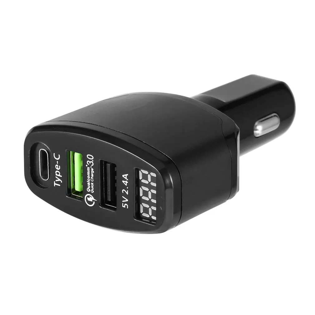 Universal Multifunctional USB Car Charger Smart QC3.0C Fast Charging