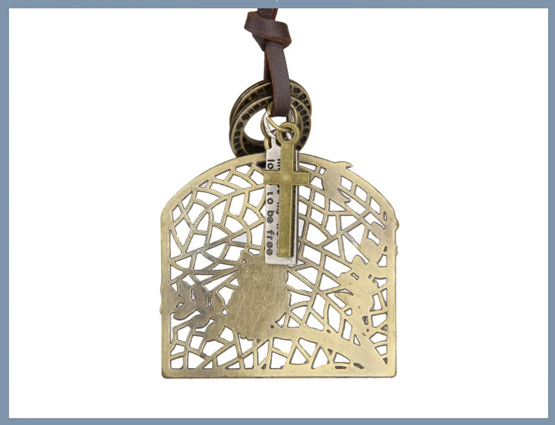 NIUYITID Vintage Bird Cage Owl Necklace & Pendant Men Long Leather Rope Neckless Creative Beautiful Jewelry Cadena Hombre (2)