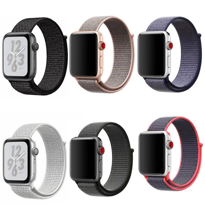 Replacement Nylon Loop Watch Band Strap for Apple Watch 38mm