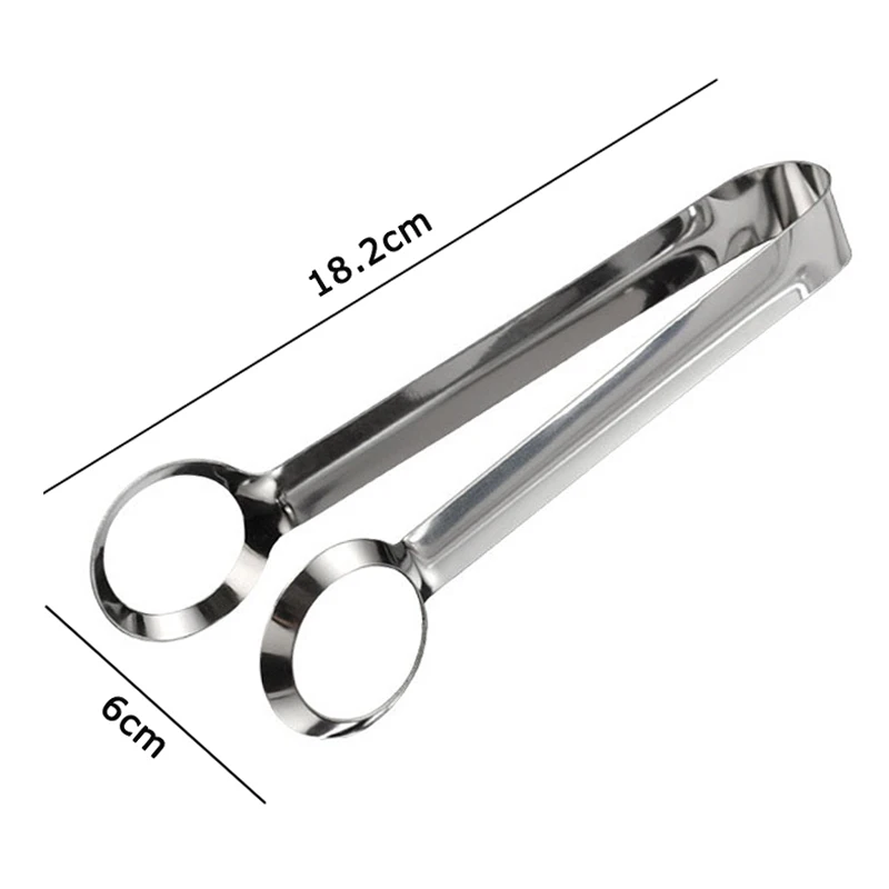 Stainless Steel Boiled Egg Tongs Clamp Kitchen Food Salad Tongs Clip Serving Tongs Creative Egg Tools Cooking Utensils (9)