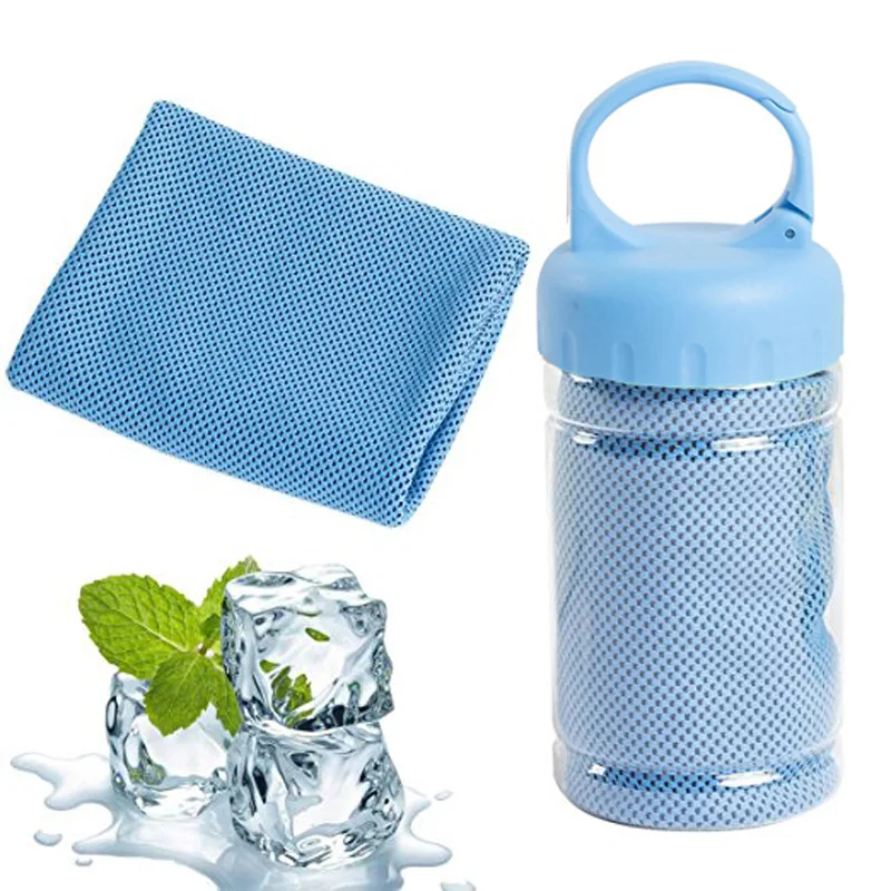 HOONAO 30*100CM Bottle Pack Cooling Ice Towel Quick Dry Sport Towel for