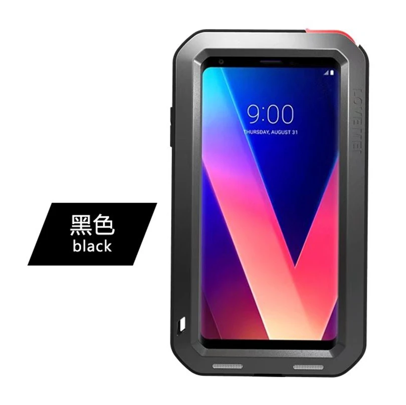 

For LG V30 6.0" Case LOVEMEI Extreme Powerful Life Metal Aluminum Case Shockproof Robot Armor Cover Heavy Duty Shell For LGV30