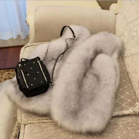 Q1008 D'hiver En Gilets Clobee Dã © Manteau Fausse Femmes Taille Chaud Artificielle Plus Gilet Fourrure Vestes De Faux Femme 2018 La Uwv55qnpf