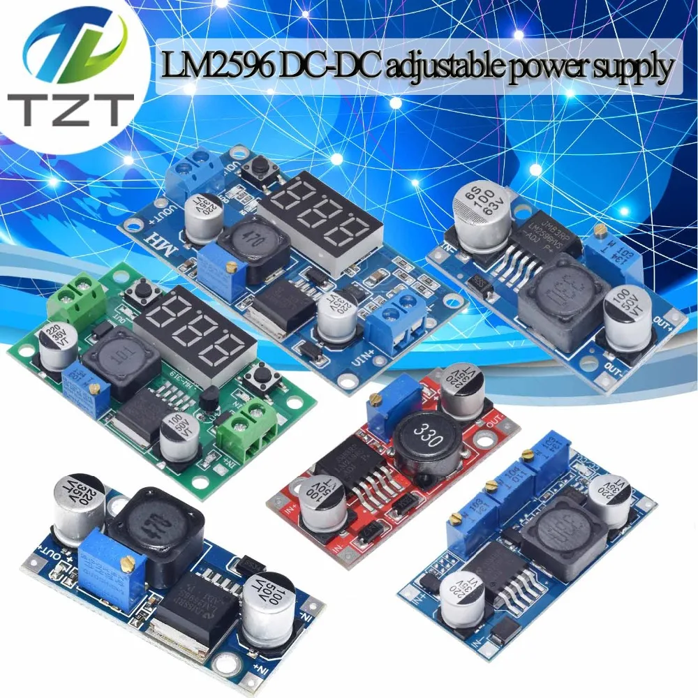 5pcs Mini 3A DC Adjustable Converter Step Down Power Supply Replace LM2596 XJ 