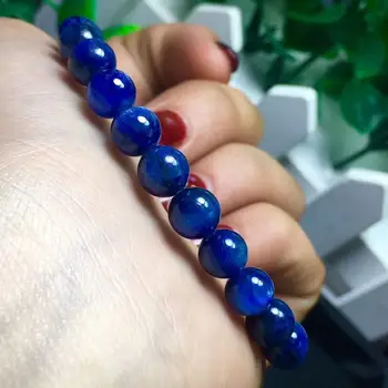 

Natural Blue Quartz Crystal Bracelet Gemstone 7.3mm AAA