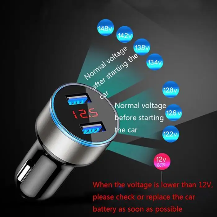 3.1A 5V Dual USB Car Charger LED Display Quick Charge 3.0 Moblie Phone Fast Charging Car Charger for iPhone Samsung Tablet Auto HTB1iTSNFCtYBeNjSspkq6zU8VXaE - 3.1A 5V Dual USB Car Charger LED Display Quick Charge 3.0 Moblie Phone Fast Charging Car Charger for iPhone Samsung Tablet Auto
