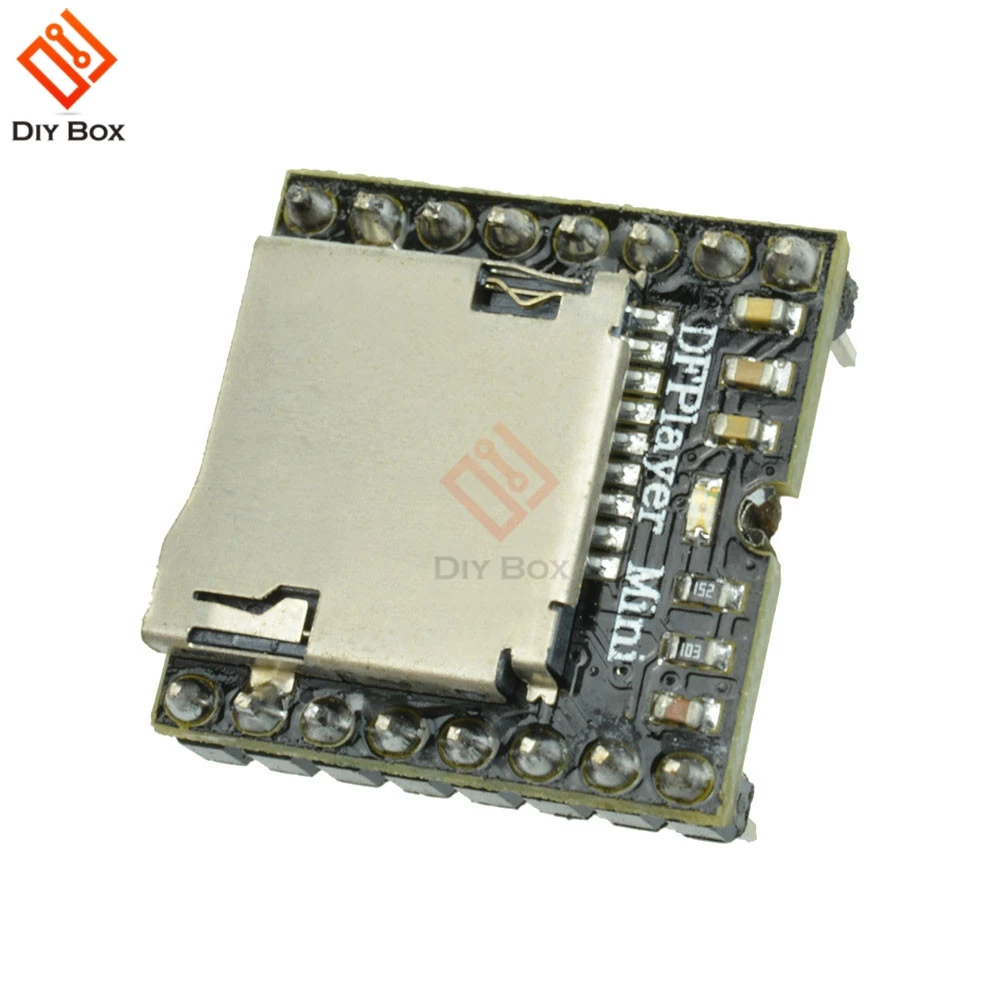

DFPlayer Mini MP3 Player Module MP3 Voice Decode Board for Arduino Support TF Card U-Disk IO/Serial Port/AD DIY Electronics