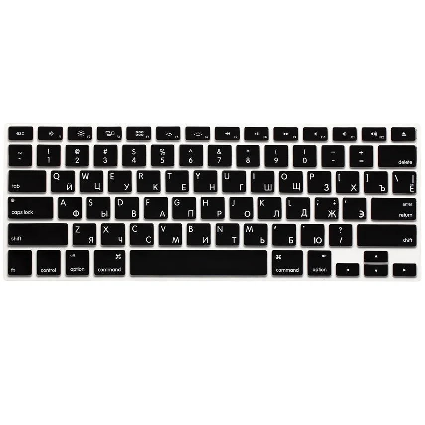 Защитная силиконовая для компьютерной клавиатуры Macbook Air Pro Retina 13 15 русская версия