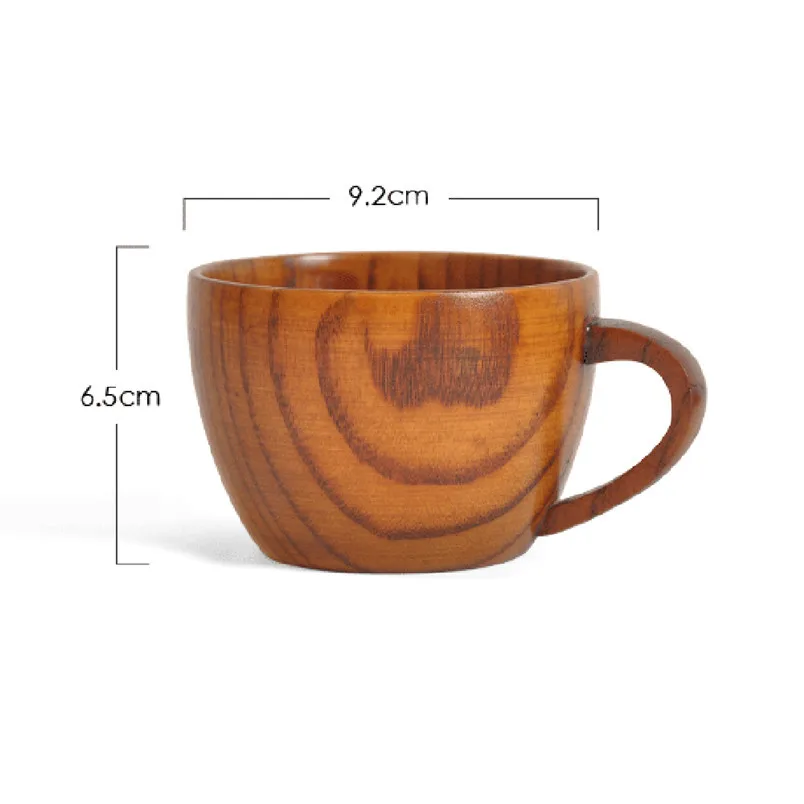 New 150ml Wooden Cup Tea Mugs Handmade Natural Wood Coffee Tea Beer Juice Milk Mug Drinking Cup gift #3N12 (1)