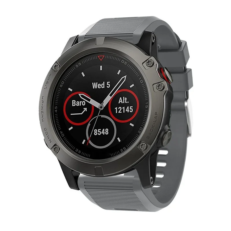 ДЛЯ Fenix 5X полосы Quick Release 26 мм Силиконовые смарт часы ремешок для Garmin Fenix 5X/3/3HR