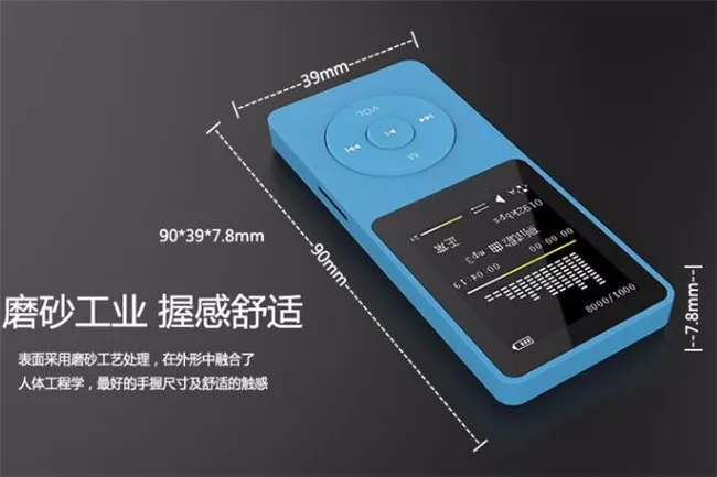 100p 1," TFT экран 8G HiFi Спортивная Музыка MP3-плеер с TF/SD слотом для карт, FM, рекордер, наушники+ USB кабель+ Хрустальная коробка, 80 ч рабочее время