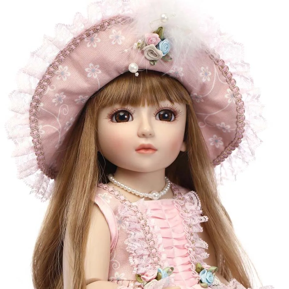 

NPK Cute Reborn Baby Doll 45cm Mini Princess Doll Jointed Dolls Toys for Children Girls Gifts S7JN