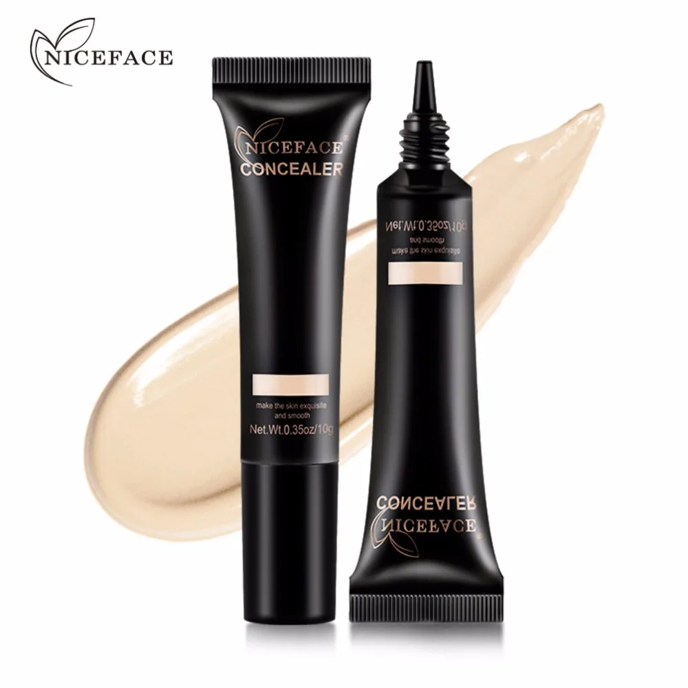 

NICEFACE 4-Shades Makeup Face Foundation Dilute The Black Eye Three-dimensional Brighten Long-lasting Moisturizing Concealer