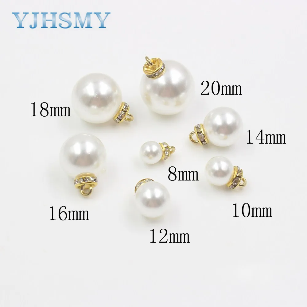 

YJHSMY 179183 , fashion imitate pearl buttons , DIY handmade clothing accessories, coat clothes Sewing shank buttons , 10pcs/lot