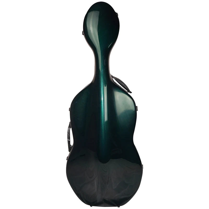 

New cello case 4/4 Blackish green glass fiber reinforced plastic cello box.cello case