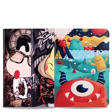 Чехол для планшета samsung Galaxy Note 10,1 N8000 N8010 10,1 '', тонкий умный флип-чехол с цветным принтом и подставкой, чехол для планшета+ ручка