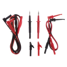 8 шт. Многофункциональный зонд тестовый кабель зажим иглы Набор аксессуар для мультиметра комплект hands-free соединение съемные изоляторы