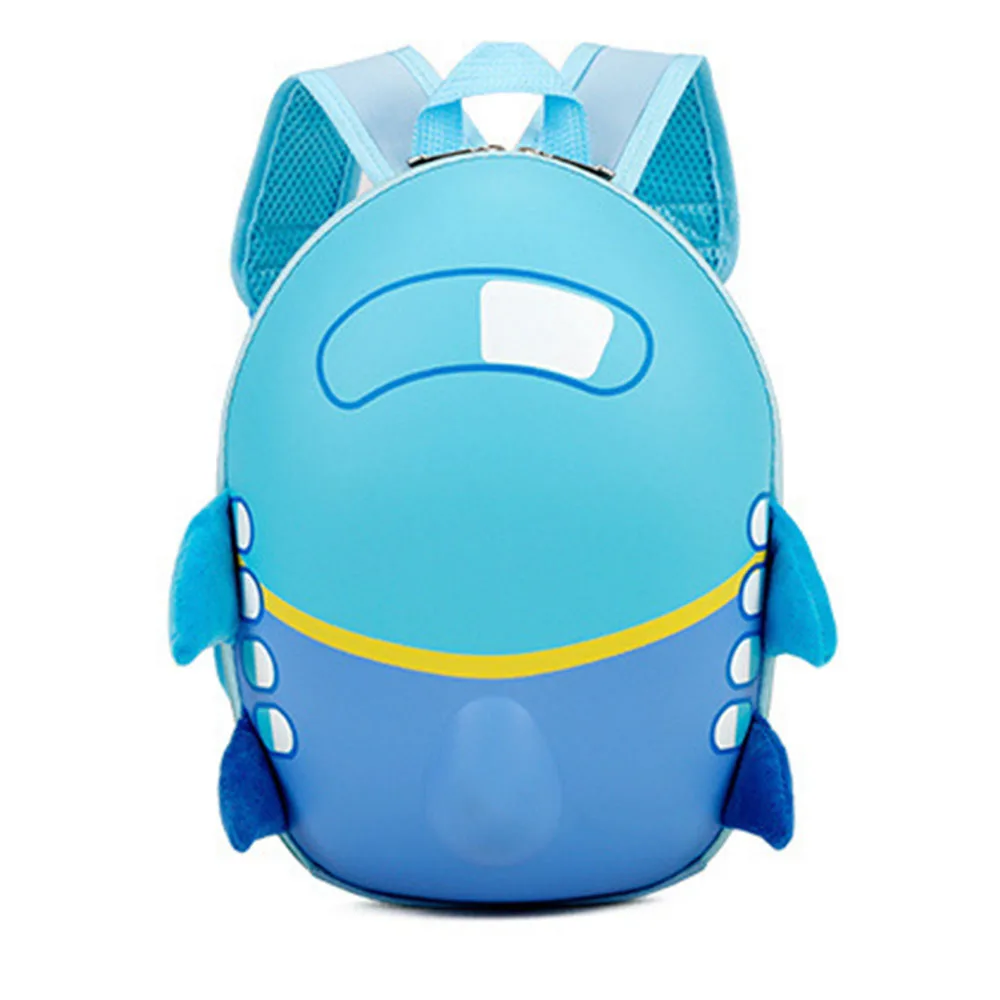3D Симпатичный Самолет дизайн рюкзак детские школьные рюкзаки для девочек мальчиков мультфильм формы детские рюкзаки мультфильм сумка подарок для детей - Цвет: blue