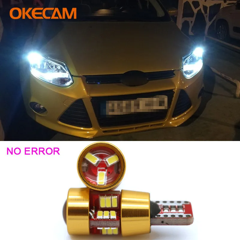 2x Canbus автомобильный 3014 SMD T10 W5W парковочные огни габаритная лампа для Ford Focus 2 3 1 Fiesta