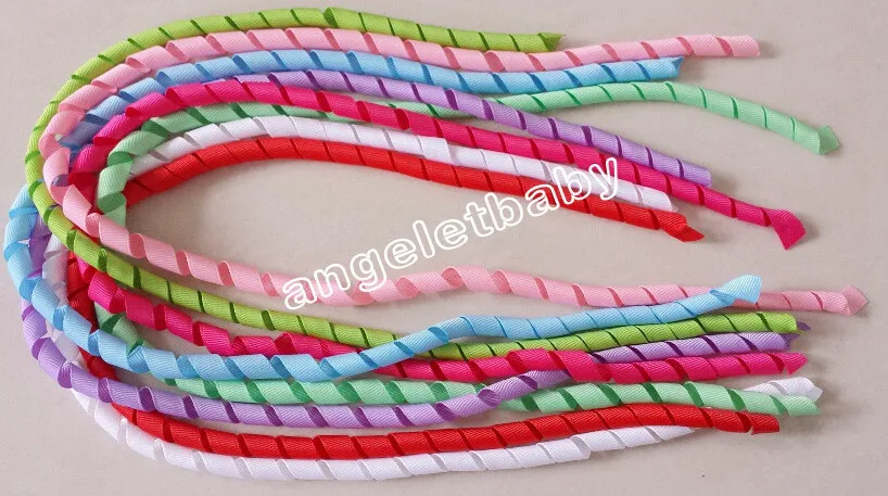 metal hair clips Curly Ribbon Tassel Loop Korker for Girl Women Hair Flower Bowknot Clip Corker Streamers Bobbles Ties Accessories 10pcs PD021 headbands for women