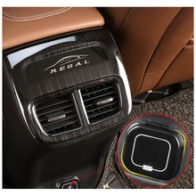 Lsrtw2017 нержавеющая сталь АБС-пластик Автомобильный USB защитный чехол подлокотник для заднего сиденья вентиляционное отверстие рамка для Buick Rega Opel Insignia