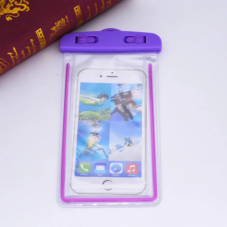 Swimming Bag Waterproof Bag with Luminous Underwater Pouch Phone Case for xiaomi series For iphone 6 6s 7 8 universal all models