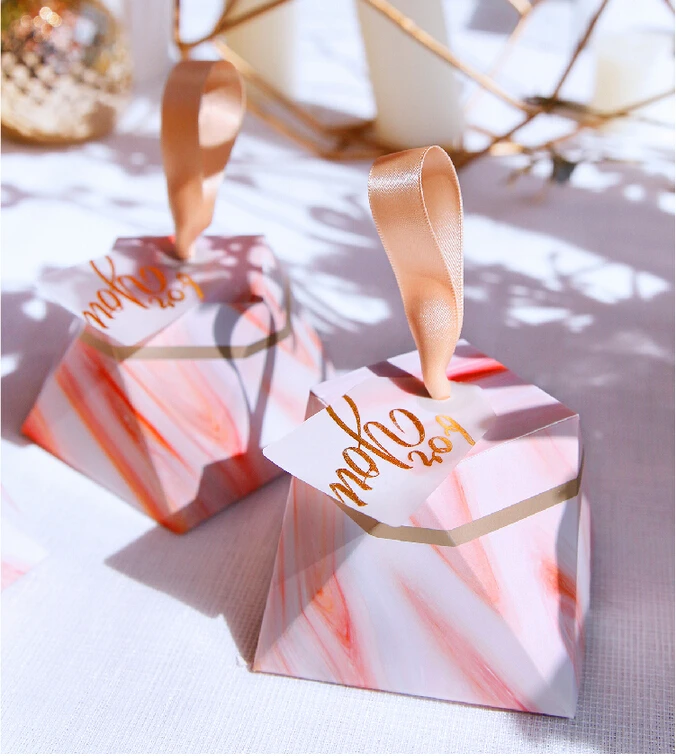 Алмазный закат светящийся стиль романтическая коробка для конфет бумажный пакет с лентой и стол свадебные сувениры и подарки коробки вечерние принадлежности для гостей
