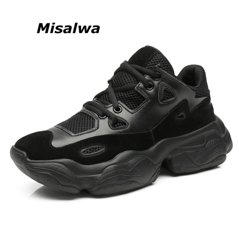 Grossa Men Rendas 2019 Novo black Ar Chegada Sneakers Beige Até Sneakers Plataforma Sola Tênis Ao Moda Preto Branco Homens Casuais De Da Sneakers white Bege Misalwa Confortável Sapatos Livre 4gX0aa