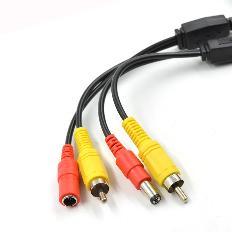  REDEAGLE RCA Cable 5M 10M 20M Optional CCTV Audio Output DC Plug Extension Cable for AHD CVI TVI An - 32840094394