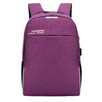 

Backpack Laptop Women Oxford Cloth Anti-theft Backpack Unisex Usb Charging Password Lock Backpacks Mochila Antirrobo d#