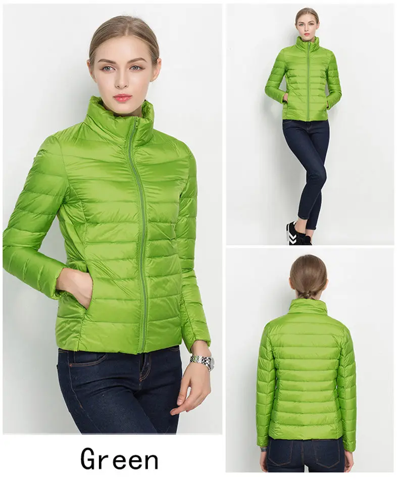 2019 New Women White Duck Down Jacket Winter Coat Ultra Light Slim Women Spring Puffer Jacket Portable Windproof Down Coat S-3XL 27