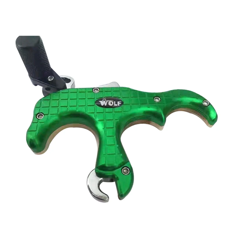 Buy 1pc Wolf 3 Fingers Archery Caliper Release with Brass 7075 Alloy Aluminum