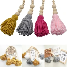 Natutral деревянный шарик Дети Детская комната Декор деревенский свадебный ваза орнамент Настенный# 330XY