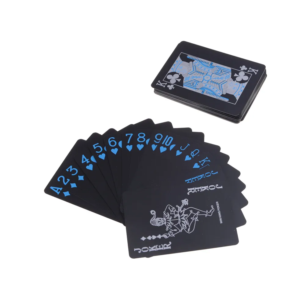 High Quality Plastic PVC Poker Waterproof Tinplate Metal Box Black