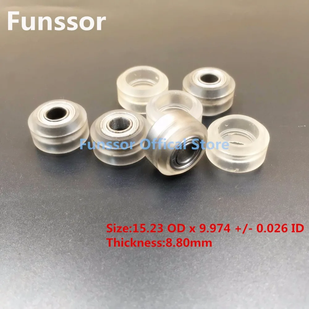 

xtreme mini wheel Polycarbonate clear For opensource linear v slot system With 5MM inner Bore Bearings