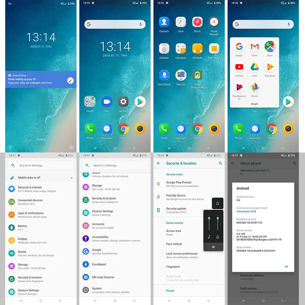 DOOGEE Y8 Waterdrop Screen Smartphone 6.1\