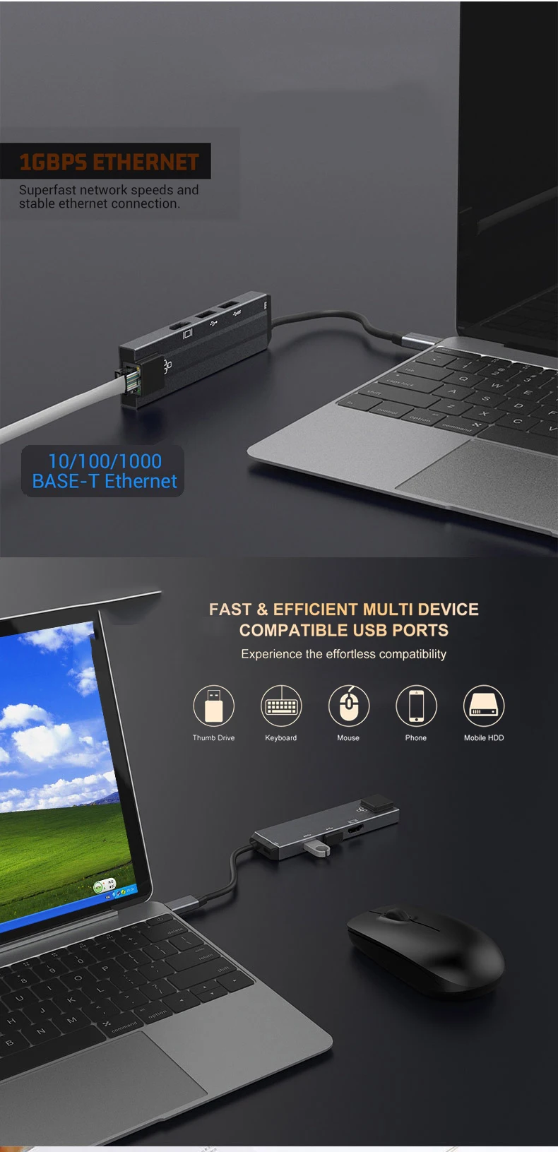 AIXXCO usb type C к HDMI концентратор RJ45 Thunderbolt 3 адаптер для MacBook samsung Dex Galaxy S10/S9 USB-C конвертер Thunderbolt HDMI