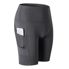 Высокое качество Высокая Талия Для женщин Lulu шорты для йоги спортзал Бег тренировки спортивные лосины облегающие тянущиеся для фитнеса шорты