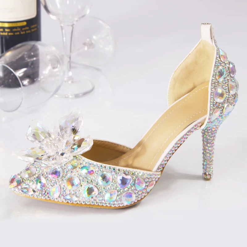 Wedding Shoes Bride Women Summer Sandals Crystal News Lady Big Size High Heels Princess Shoes Silver Red Colorful Discolora Shoe Wedding Shoes Bride Women Summer Sandals Crystal News Lady Big Size High Heels Princess Shoes Silver Red Colorful Discolora Shoe